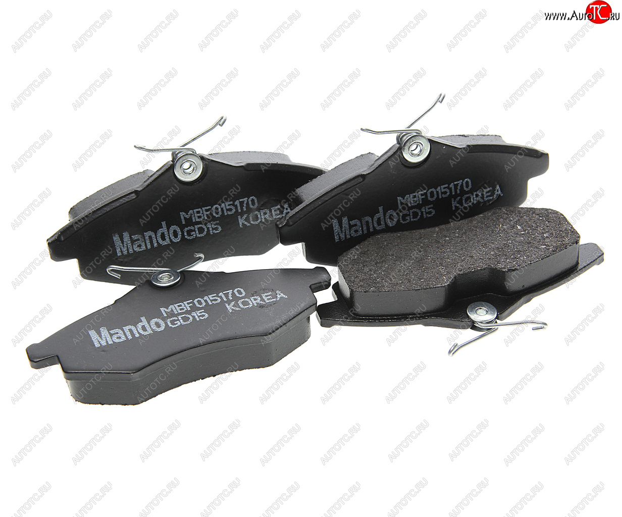 1 259 р. Колодки тормозные CITROEN C2,C3 (02-) (1.11.4) передние (4шт.) MANDO MANDO mbf015170  с доставкой в г. Кемерово