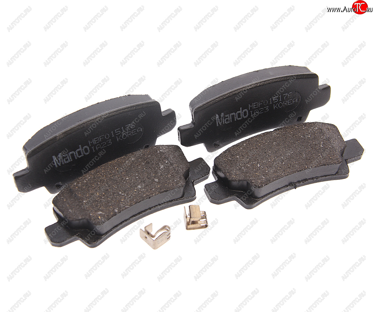 979 р. Колодки тормозные TOYOTA Corolla (02-) задние (4шт.) MANDO MANDO mbf015176  с доставкой в г. Кемерово