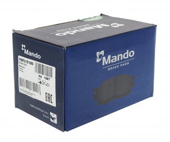 1 399 р. Колодки тормозные RENAULT Megane 2,Scenic 2 передние (4шт.) MANDO MANDO mbf015180  с доставкой в г. Кемерово. Увеличить фотографию 2