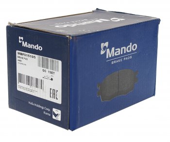 1 979 р. Колодки тормозные AUDI A4,A6 (05-),A8 (03-) задние (4шт.) MANDO MANDO mbf015195 MANDO mbf015195  с доставкой в г. Кемерово. Увеличить фотографию 2