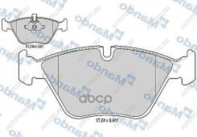 2 659 р. Колодки тормозные передние (4шт.) MANDO BMW 3 серия E90 седан дорестайлинг (2004-2008)  с доставкой в г. Кемерово