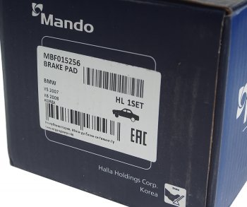 2 899 р. Колодки тормозные BMW X5 (E70),X6 (E71) передние (4шт.) MANDO MANDO mbf015256  с доставкой в г. Кемерово. Увеличить фотографию 3