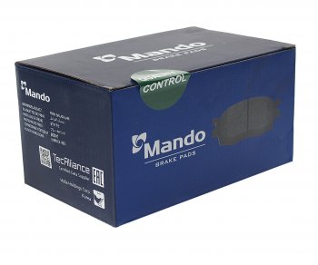 1 599 р. Колодки тормозные RENAULT Logan (14-),Sandero (14-) передние (4шт.) MANDO MANDO mbf015282  с доставкой в г. Кемерово. Увеличить фотографию 2