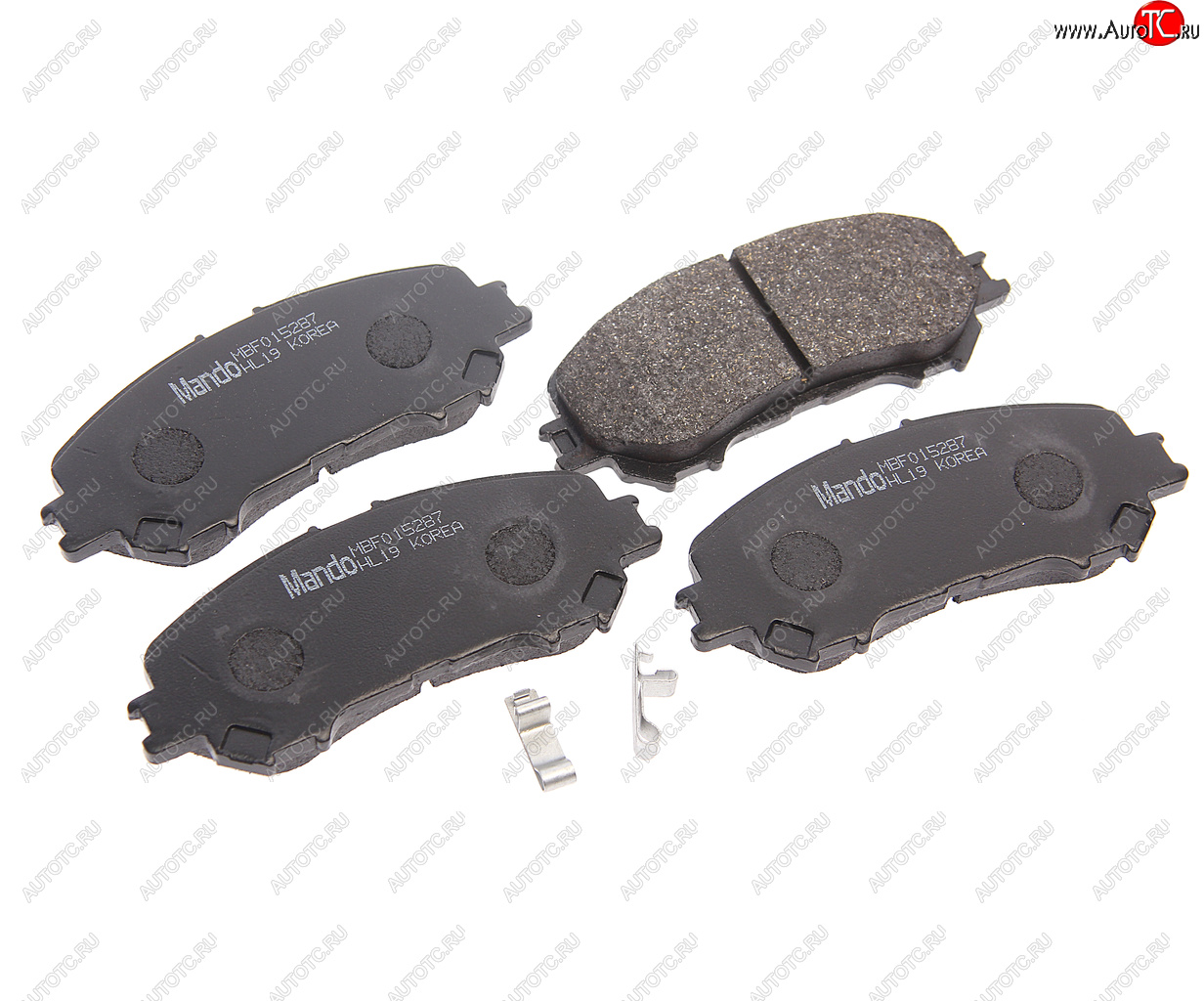 2 299 р. Колодки тормозные передние (4шт.) MANDO Nissan Qashqai 2 J11 дорестайлинг (2013-2019)  с доставкой в г. Кемерово