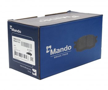 2 049 р. Колодки тормозные AUDI A4,A5 (08-) задние (4шт.) MANDO MANDO mbf015379 MANDO mbf015379  с доставкой в г. Кемерово. Увеличить фотографию 2