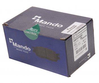 1 499 р. Колодки тормозные BMW E36,E46,Z3,E36,Z4,E85 (98-) передние (4шт.) MANDO MANDO mbf015400 MANDO mbf015400  с доставкой в г. Кемерово. Увеличить фотографию 2