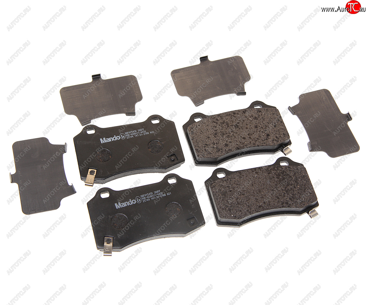 2 489 р. Колодки тормозные CHRYSLER 300C (04-11) JEEP Grand Cherokee (99-10) задние (4шт.) MANDO MANDO mbf015450 MANDO mbf015450  с доставкой в г. Кемерово