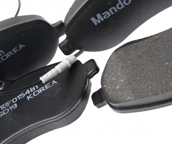 3 289 р. Колодки тормозные передние (4шт.) MANDO Peugeot Expert G9 цельнометаллический фургон дорестайлинг (2007-2013)  с доставкой в г. Кемерово. Увеличить фотографию 3