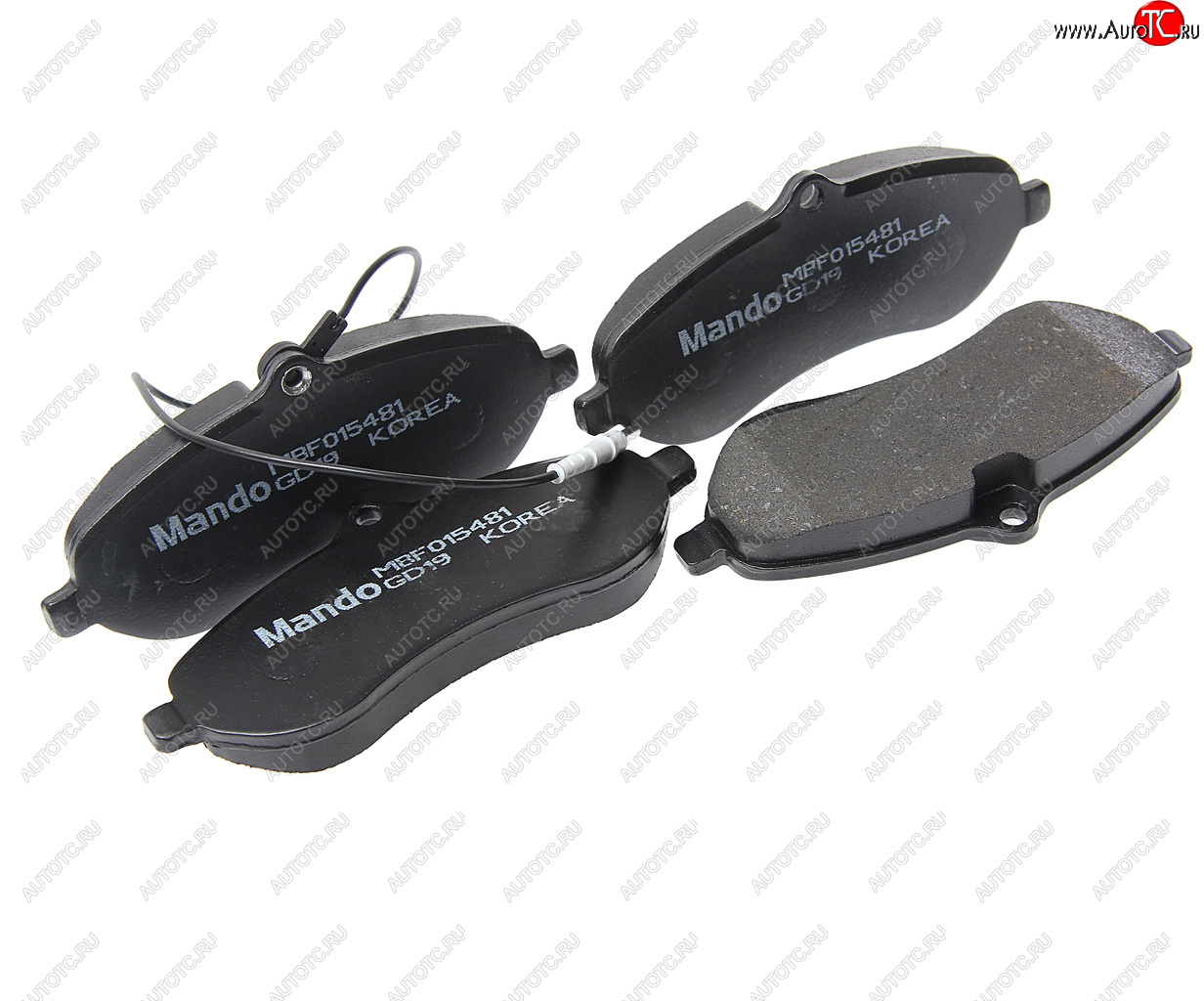 3 289 р. Колодки тормозные передние (4шт.) MANDO Peugeot Expert G9 цельнометаллический фургон дорестайлинг (2007-2013)  с доставкой в г. Кемерово