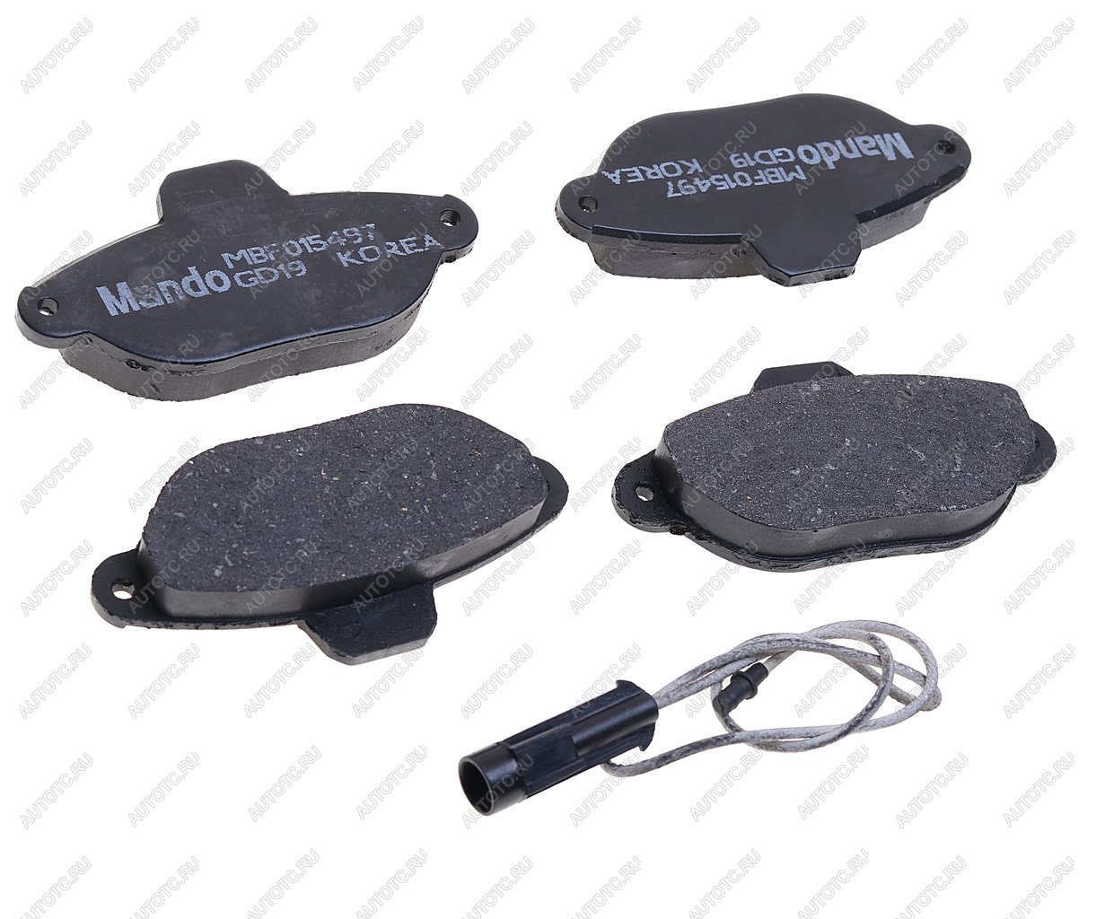 1 799 р. Колодки тормозные FIAT Punto,Panda (94-) передние (4шт.) MANDO MANDO mbf015497 MANDO mbf015497  с доставкой в г. Кемерово