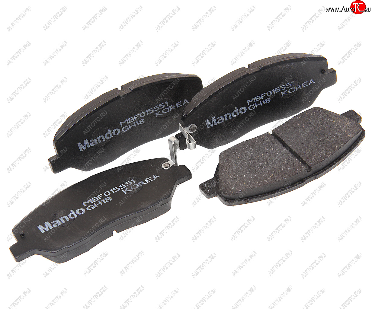 3 379 р. Колодки тормозные HYUNDAI Santa Fe (09-) KIA Sorento (09-) передние (4шт.) MANDO MANDO mbf015551 MANDO mbf015551  с доставкой в г. Кемерово