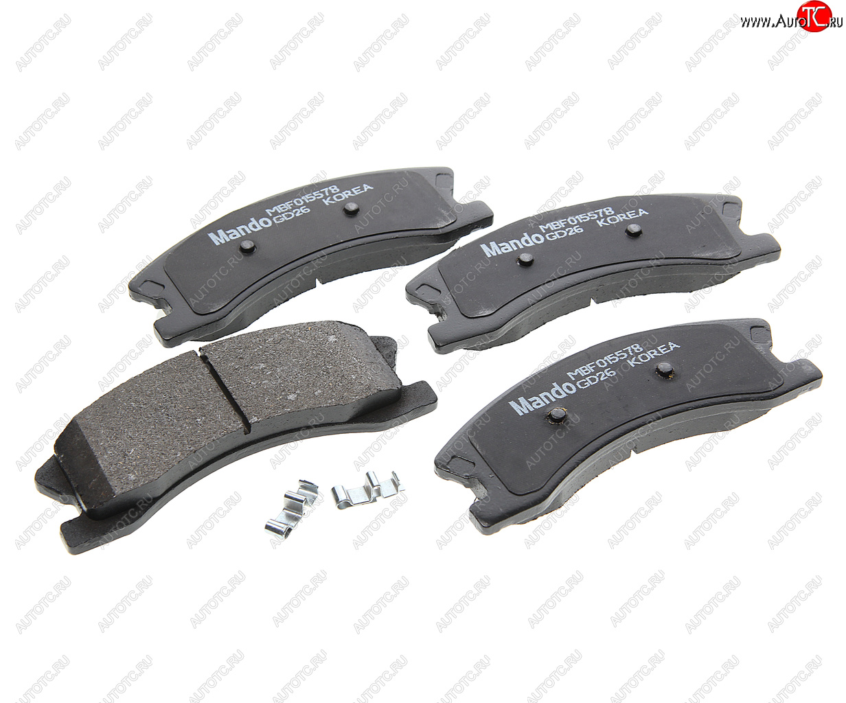 3 269 р. Колодки тормозные JEEP Grand Cherokee (99-04) (2.7) передние (4шт.) MANDO MANDO mbf015578 MANDO mbf015578  с доставкой в г. Кемерово