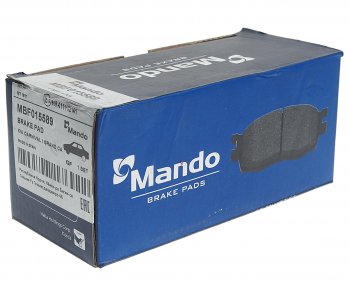 2 199 р. Колодки тормозные HYUNDAI Starex H-1 (07-) KIA Carnival (05-) передние (4шт.) MANDO MANDO mbf015589 MANDO mbf015589  с доставкой в г. Кемерово. Увеличить фотографию 2