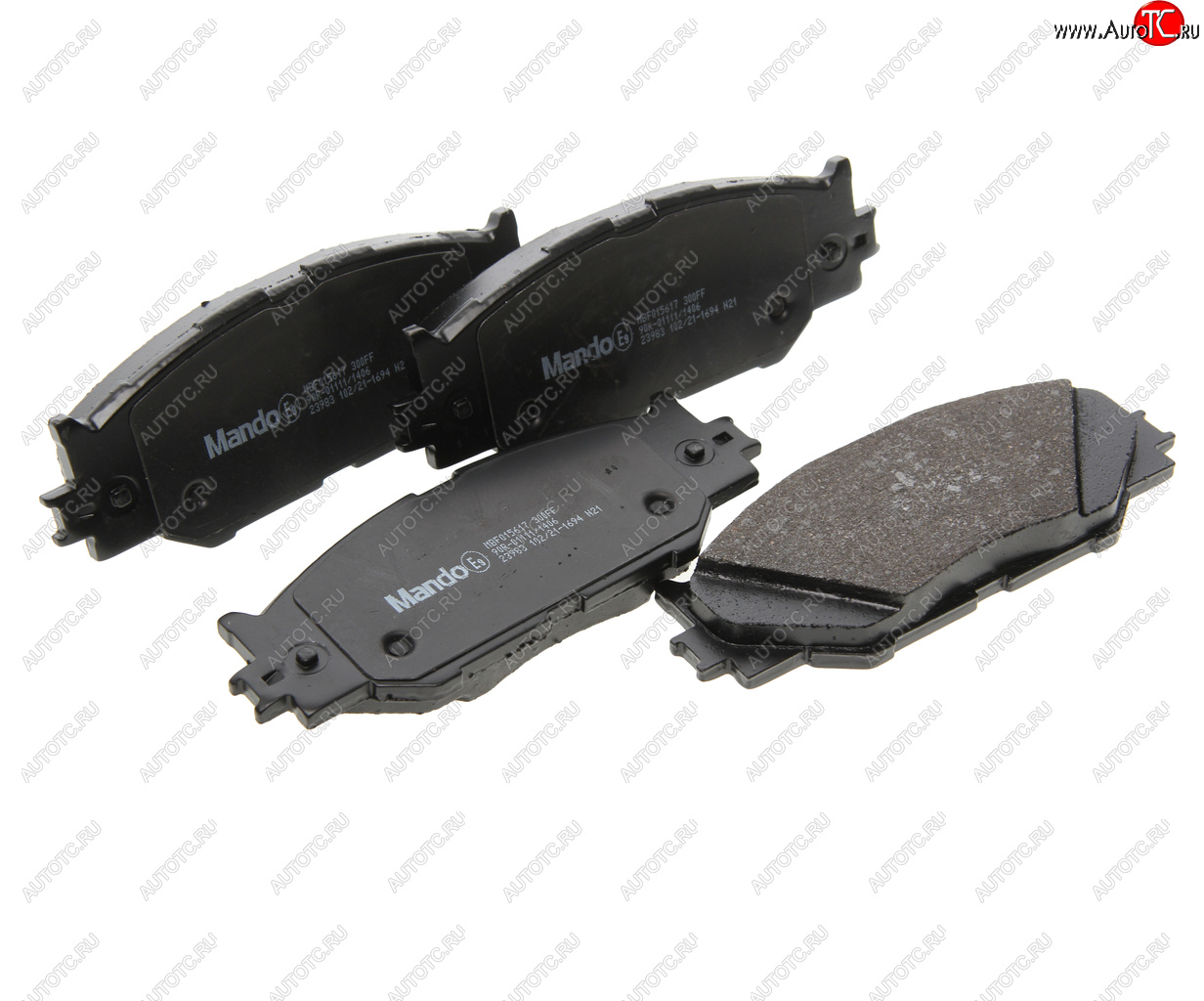 1 699 р. Колодки тормозные LEXUS IS (05-),GS300,GS430,GS450H передние (4шт.) MANDO MANDO mbf015617  с доставкой в г. Кемерово
