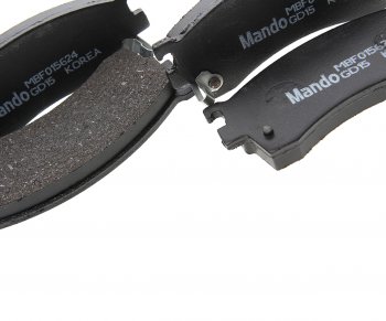 1 469 р. Колодки тормозные MAZDA 626 GE,GF,GW (92-02),Xedos-6,Premacy передние (4шт.) MANDO MANDO mbf015624  с доставкой в г. Кемерово. Увеличить фотографию 2