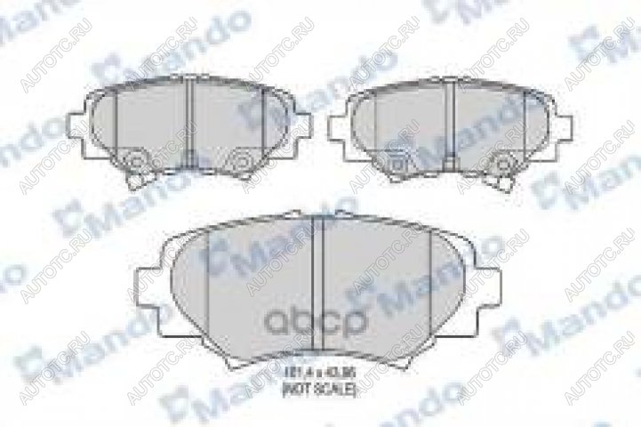1 539 р. Колодки тормозные задние (4шт.) MANDO Mazda 3/Axela BP седан (2019-2025)  с доставкой в г. Кемерово