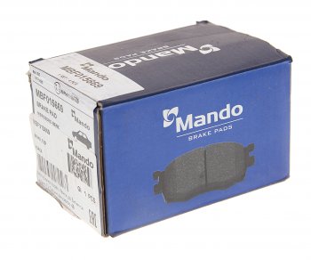 2 999 р. Колодки тормозные MERCEDES C (W202,W203,W209),E (W210) передние (4шт.) MANDO MANDO mbf015669 MANDO mbf015669  с доставкой в г. Кемерово. Увеличить фотографию 3