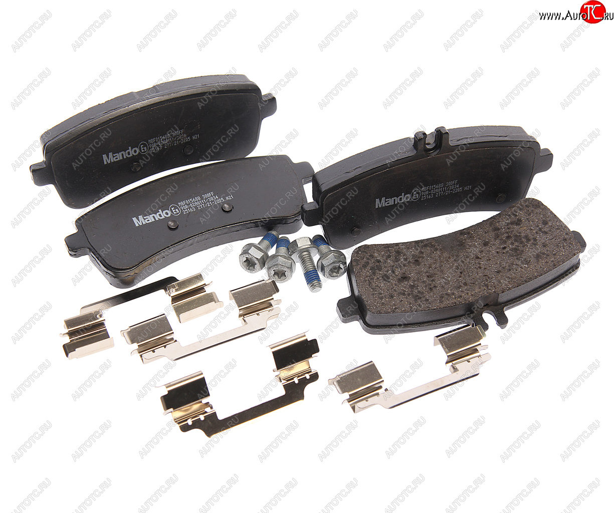 3 999 р. Колодки тормозные MERCEDES S (W222) (13-) задние (4шт.) MANDO MANDO mbf015688 MANDO mbf015688  с доставкой в г. Кемерово