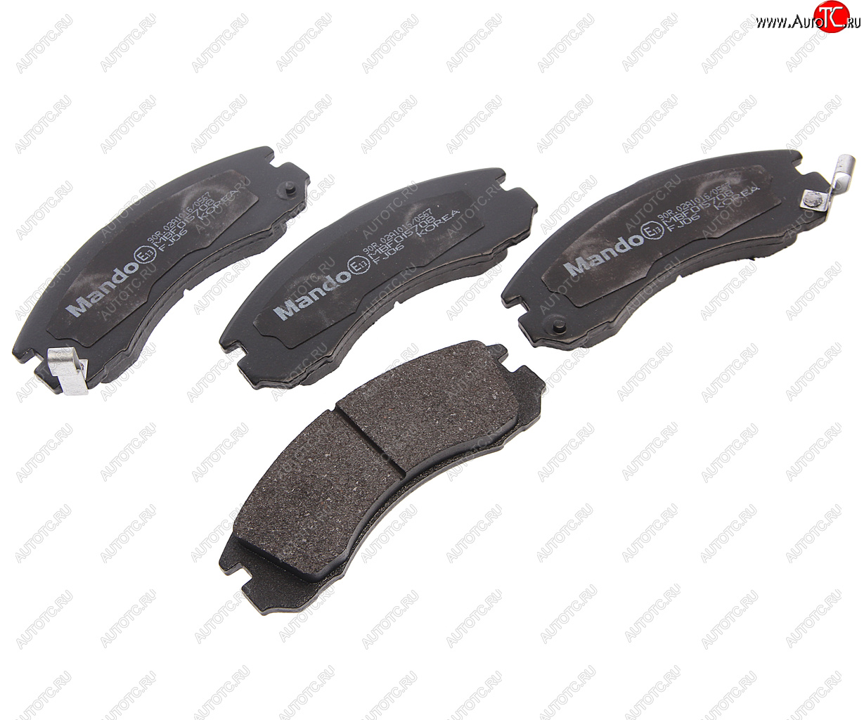 1 449 р. Колодки тормозные MITSUBISHI Outlander (03-),Pajero (00-),Pajero Sport (98-) передние (4шт.) MANDO MANDO mbf015708 MANDO mbf015708  с доставкой в г. Кемерово