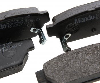 1 569 р. Колодки тормозные MITSUBISHI Carisma (96-06),Colt (92-05),Lancer 9 (92-03) задние (4шт.) MANDO MANDO mbf015713 MANDO mbf015713  с доставкой в г. Кемерово. Увеличить фотографию 2