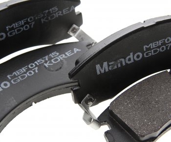 1 299 р. Колодки тормозные MITSUBISHI Outlander (06-) передние (4шт.) MANDO MANDO mbf015715  с доставкой в г. Кемерово. Увеличить фотографию 2
