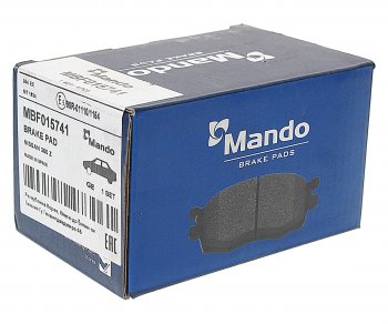 899 р. Колодки тормозные SUBARU Impreza (01-07) задние (4шт.) MANDO MANDO mbf015741  с доставкой в г. Кемерово. Увеличить фотографию 2