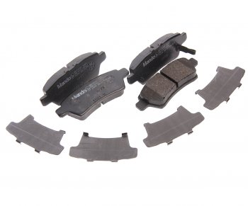 1 769 р. Колодки тормозные NISSAN Pathfinder R51 (05-) задние (4шт.) MANDO MANDO mbf015747 MANDO mbf015747  с доставкой в г. Кемерово. Увеличить фотографию 1