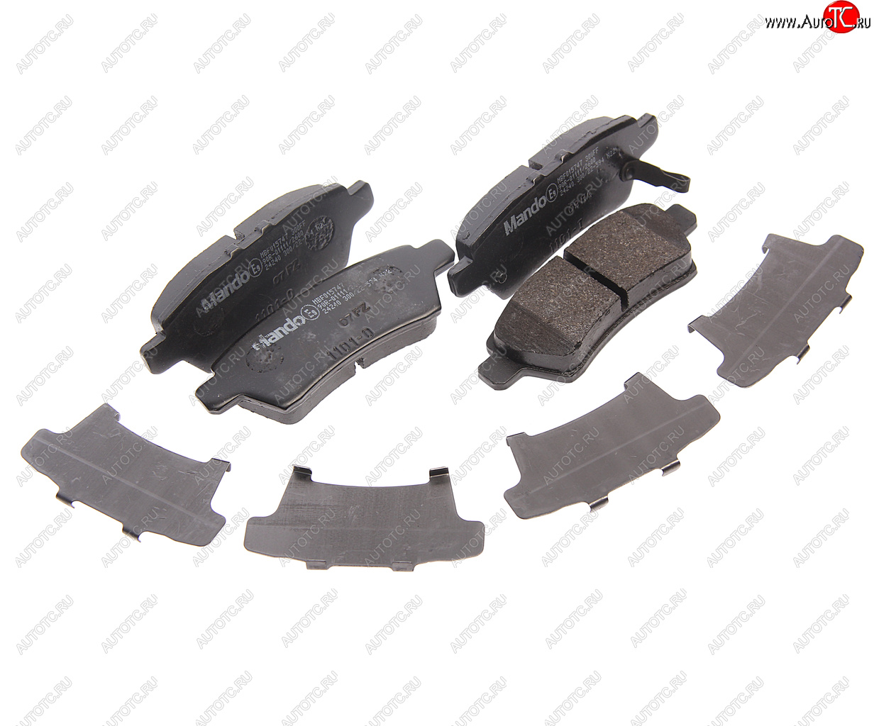 1 769 р. Колодки тормозные NISSAN Pathfinder R51 (05-) задние (4шт.) MANDO MANDO mbf015747 MANDO mbf015747  с доставкой в г. Кемерово