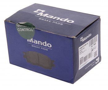 1 889 р. Колодки тормозные VW Polo Sedan (11-) передние (4шт.) MANDO MANDO mbf015812 MANDO mbf015812  с доставкой в г. Кемерово. Увеличить фотографию 3