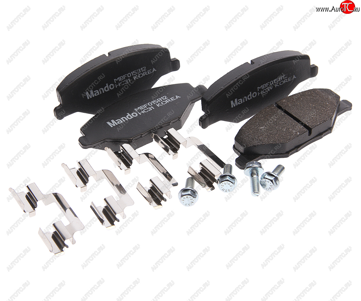 1 889 р. Колодки тормозные VW Polo Sedan (11-) передние (4шт.) MANDO MANDO mbf015812 MANDO mbf015812  с доставкой в г. Кемерово