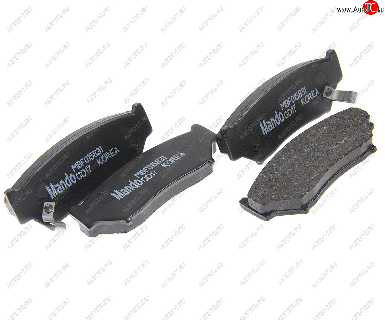 999 р. Колодки тормозные SUZUKI Grand Vitara передние (4шт.) MANDO MANDO mbf015831 MANDO mbf015831  с доставкой в г. Кемерово