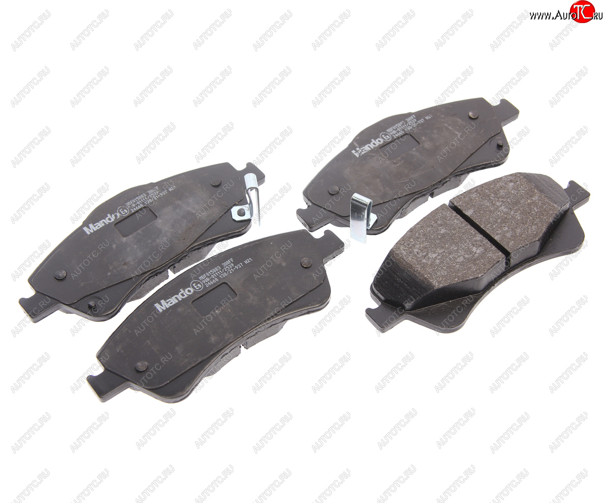 1 099 р. Колодки тормозные TOYOTA Avensis (09-),Verso (09-) передние (4шт.) MANDO MANDO mbf015883  с доставкой в г. Кемерово