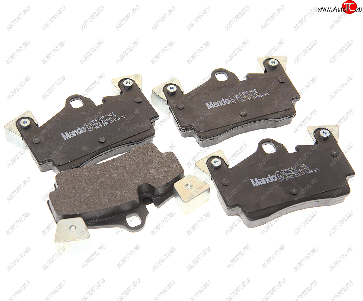 6 349 р. Колодки тормозные VW Touareg AUDI Q7 PORSHE Cayenne (02-) R18 задние (4шт.) MANDO MANDO mbf015917 MANDO mbf015917  с доставкой в г. Кемерово