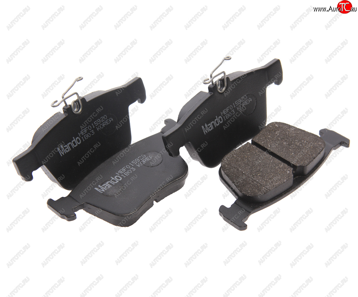 1 349 р. Колодки тормозные VW Golf (12-) AUDI A3 (12-) задние (4шт.) MANDO MANDO mbf015920 MANDO mbf015920  с доставкой в г. Кемерово