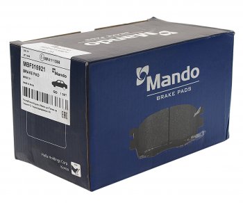 3 379 р. Колодки тормозные BMW 3 (E90,E91,E92,E93),X1 (E84) передние (4шт.) MANDO MANDO mbf015921 MANDO mbf015921  с доставкой в г. Кемерово. Увеличить фотографию 2