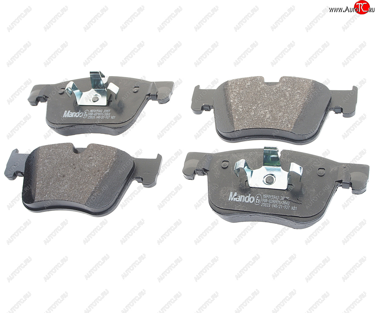 5 199 р. Колодки тормозные PEUGEOT 308 (13-) CITROEN C4 Picasso (13-) передние (4шт.) MANDO MANDO mbf015943  с доставкой в г. Кемерово