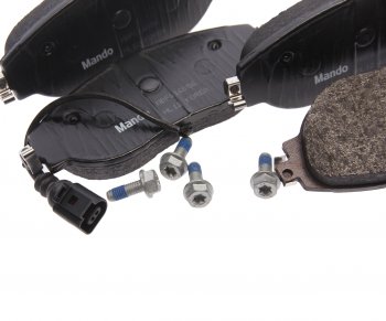 3 499 р. Колодки тормозные VW Golf (17-),Tiguan (16-) AUDI Q3 (17-) SKODA Kodiaq (17-) передние (4шт.) MANDO MANDO mbf016056  с доставкой в г. Кемерово. Увеличить фотографию 2