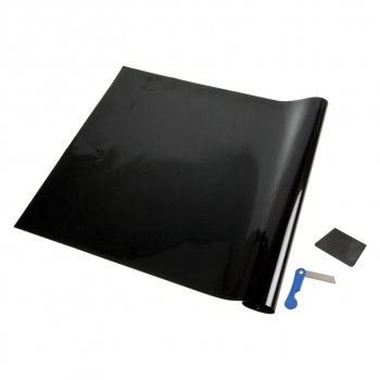 265 р. Пленка тонировочная 1% 0.5х3м Ultra Super Dark Black (блокировка УФ-99% ИК-12%) MEGAPOWER MEGAPOWER-AUTOMOTIVE m-bk-011  с доставкой в г. Кемерово. Увеличить фотографию 1