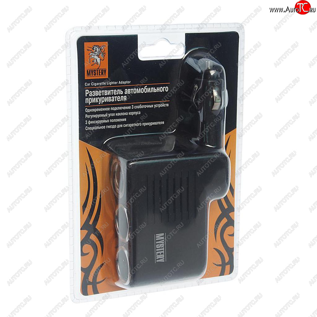 679 р. Разветвитель прикуривателя 3-х гнездовой 12-24V MYSTERY MYSTERY mca-13  с доставкой в г. Кемерово