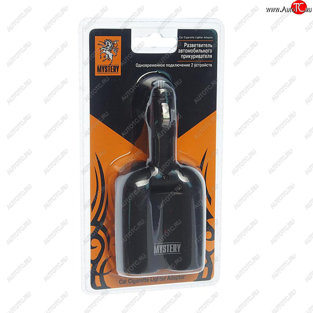 519 р. Разветвитель прикуривателя 2-х гнездовой 12-24V MYSTERY MYSTERY mca2  с доставкой в г. Кемерово