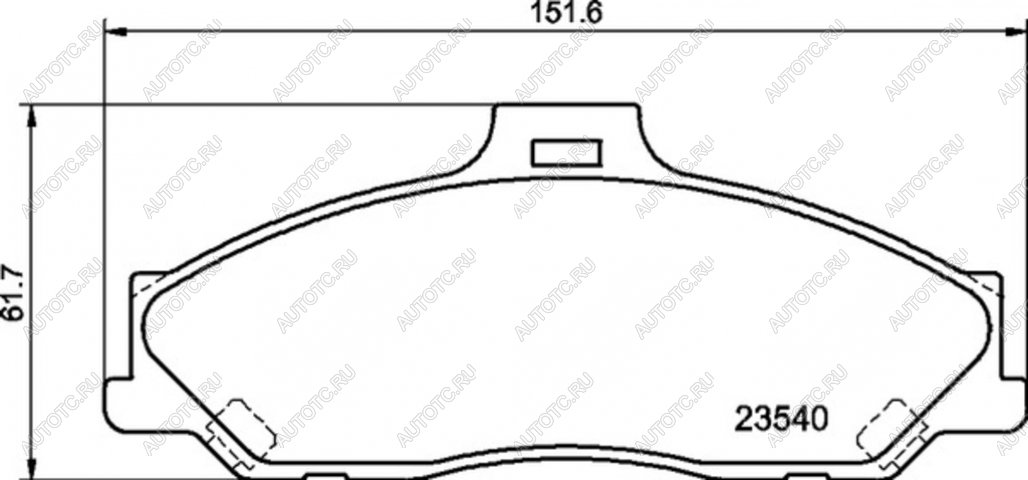 849 р. Колодки тормозные FORD Ranger MAZDA B-Serie задние (4шт.) MINTEX MINTEX mdb2053  с доставкой в г. Кемерово