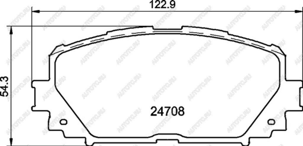 1 279 р. Колодки тормозные передние (4шт.) MINTEX Toyota Yaris XP90 седан дорестайлинг (2006-2009)  с доставкой в г. Кемерово