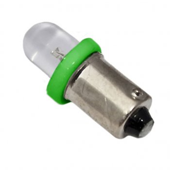 3 р. Лампа светодиодная 12V T4W BA9s Round Green MEGA ELECTRIC MEGA ELECTRIC me-0406g  с доставкой в г. Кемерово. Увеличить фотографию 1