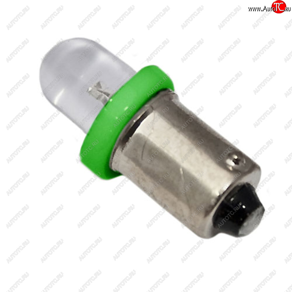 3 р. Лампа светодиодная 12V T4W BA9s Round Green MEGA ELECTRIC MEGA ELECTRIC me-0406g  с доставкой в г. Кемерово