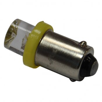 2 р. Лампа светодиодная 12V T4W BA9s Cone Yellow MEGA ELECTRIC MEGA ELECTRIC me-0411y  с доставкой в г. Кемерово. Увеличить фотографию 1