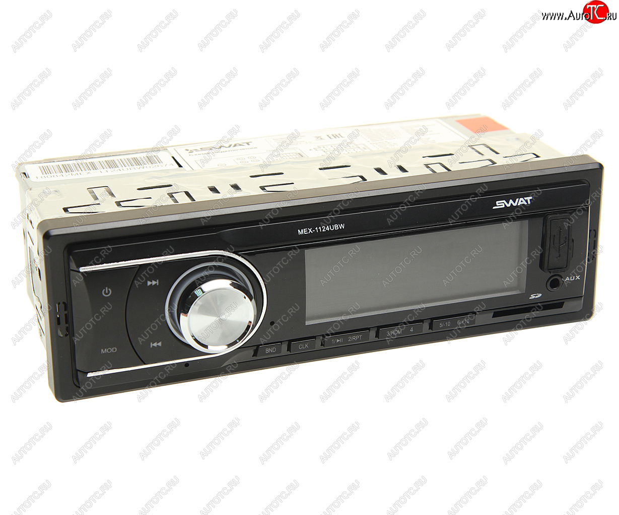 2 499 р. Магнитола автомобильная 1DIN 24V SWAT SWAT mex-1124ubw 24v  с доставкой в г. Кемерово