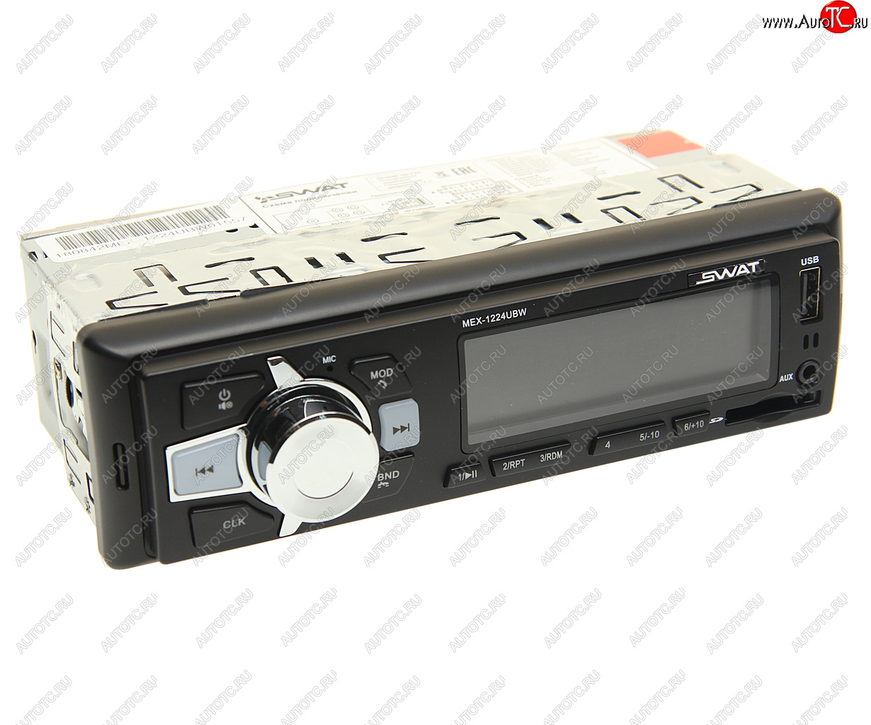2 099 р. Магнитола автомобильная 1DIN 24V SWAT SWAT mex-1224ubw 24v  с доставкой в г. Кемерово