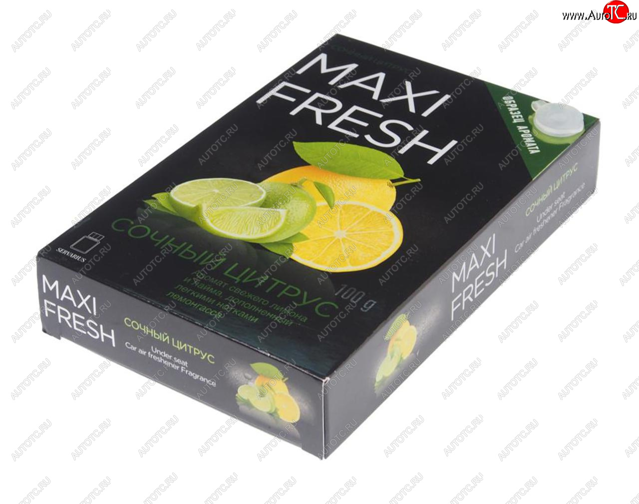 171 р. Ароматизатор под сиденье гелевый (сочный цитрус) 100г NATURAL SCENT MAXI FRESH mf-112  с доставкой в г. Кемерово