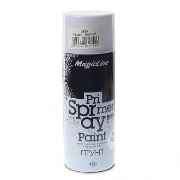 299 р. Грунт белый аэрозоль 400мл MAGICLINE MAGICLINE mg-930  с доставкой в г. Кемерово. Увеличить фотографию 1