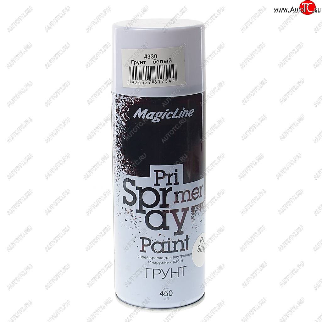 299 р. Грунт белый аэрозоль 400мл MAGICLINE MAGICLINE mg-930  с доставкой в г. Кемерово